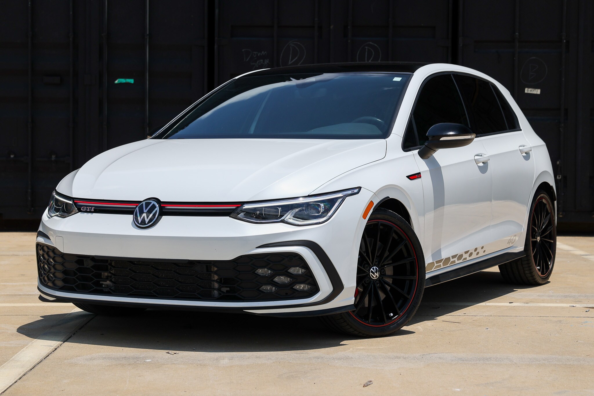 White 2023 Volkswagen Golf GTI 40th Anniversary Edition FWD Hatchback Front-Wheel Drive 7-Speed Automatic