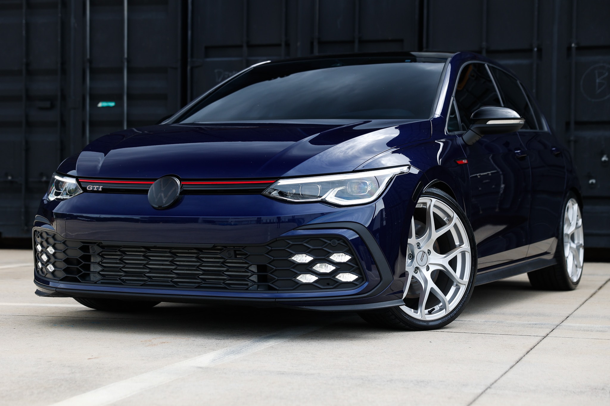 Blue 2024 Volkswagen Golf GTI Hatchback Front-Wheel Drive 6-Speed Manual