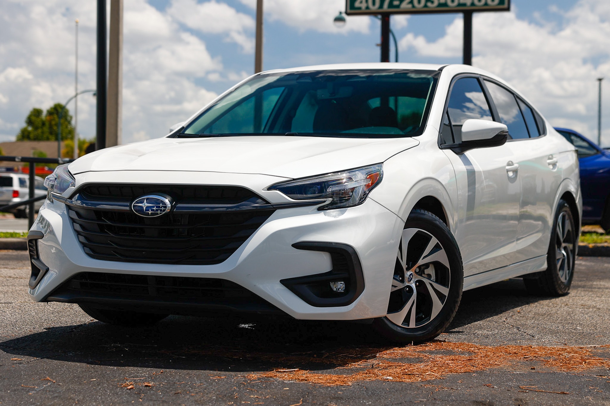 White 2025 Subaru Legacy Sedan All-Wheel Drive Continuously Variable Transmission