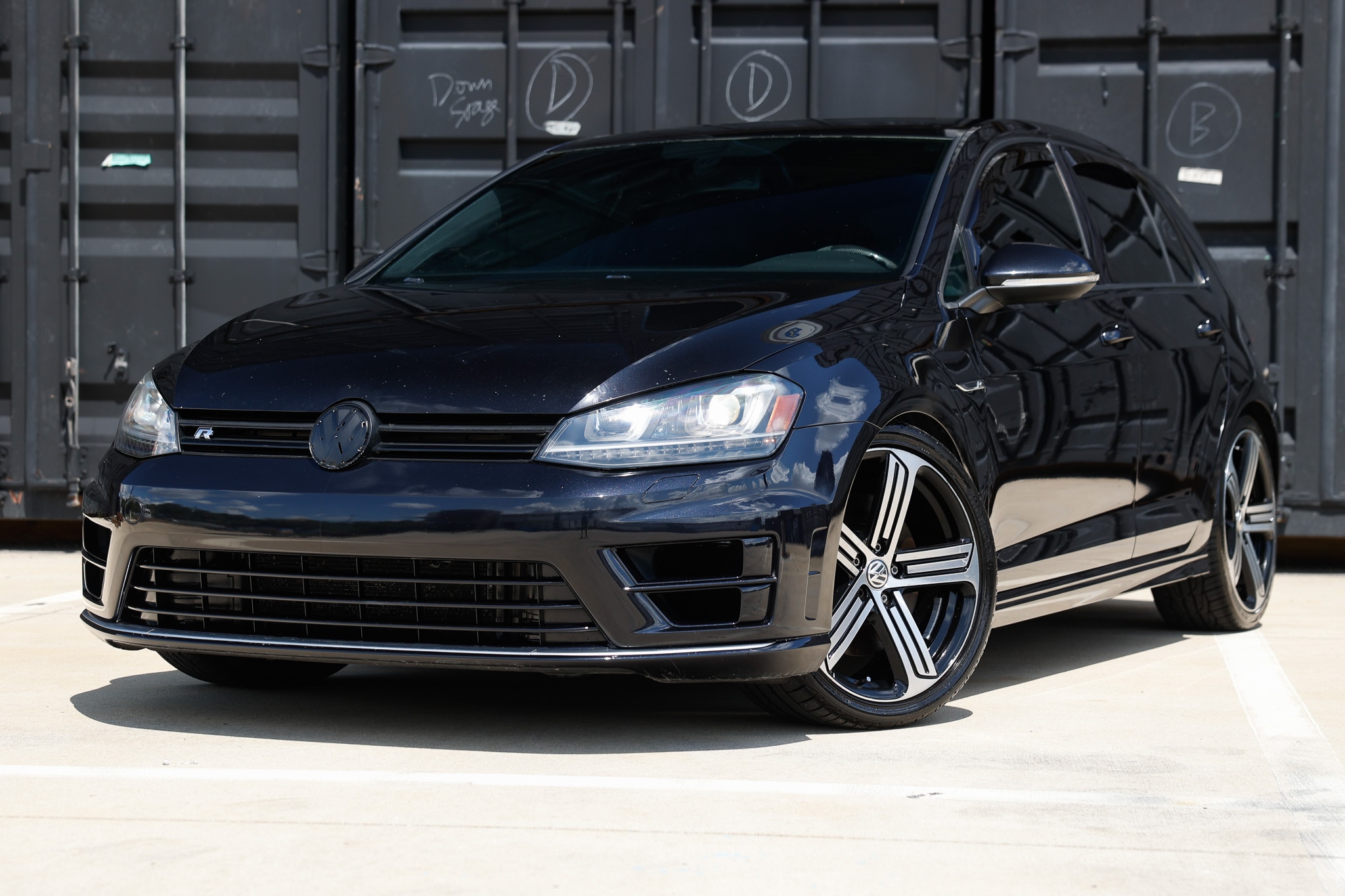 Black 2016 Volkswagen Golf R Hatchback All-Wheel Drive 6-Speed Manual