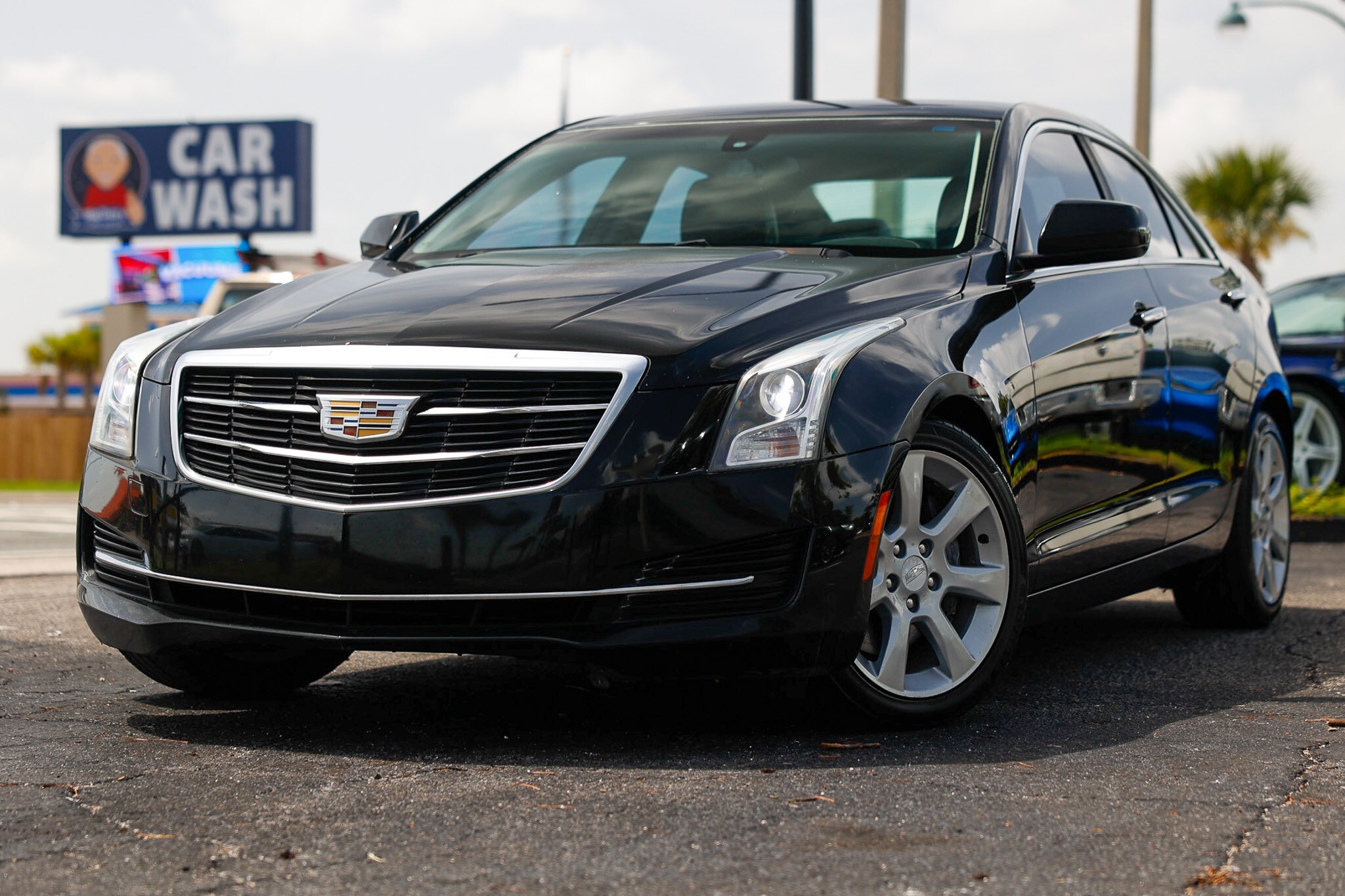 Black 2016 Cadillac ATS Sedan Rear-Wheel Drive 8-Speed Automatic