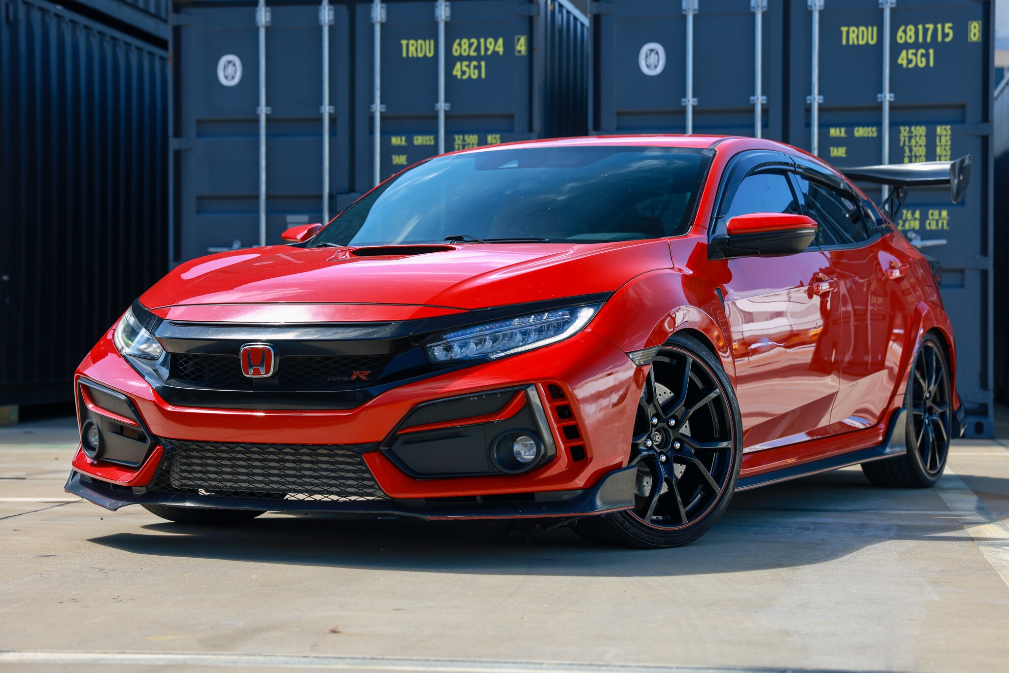 Red 2021 Honda Civic Type R Touring FWD Hatchback Front-Wheel Drive 6-Speed Manual