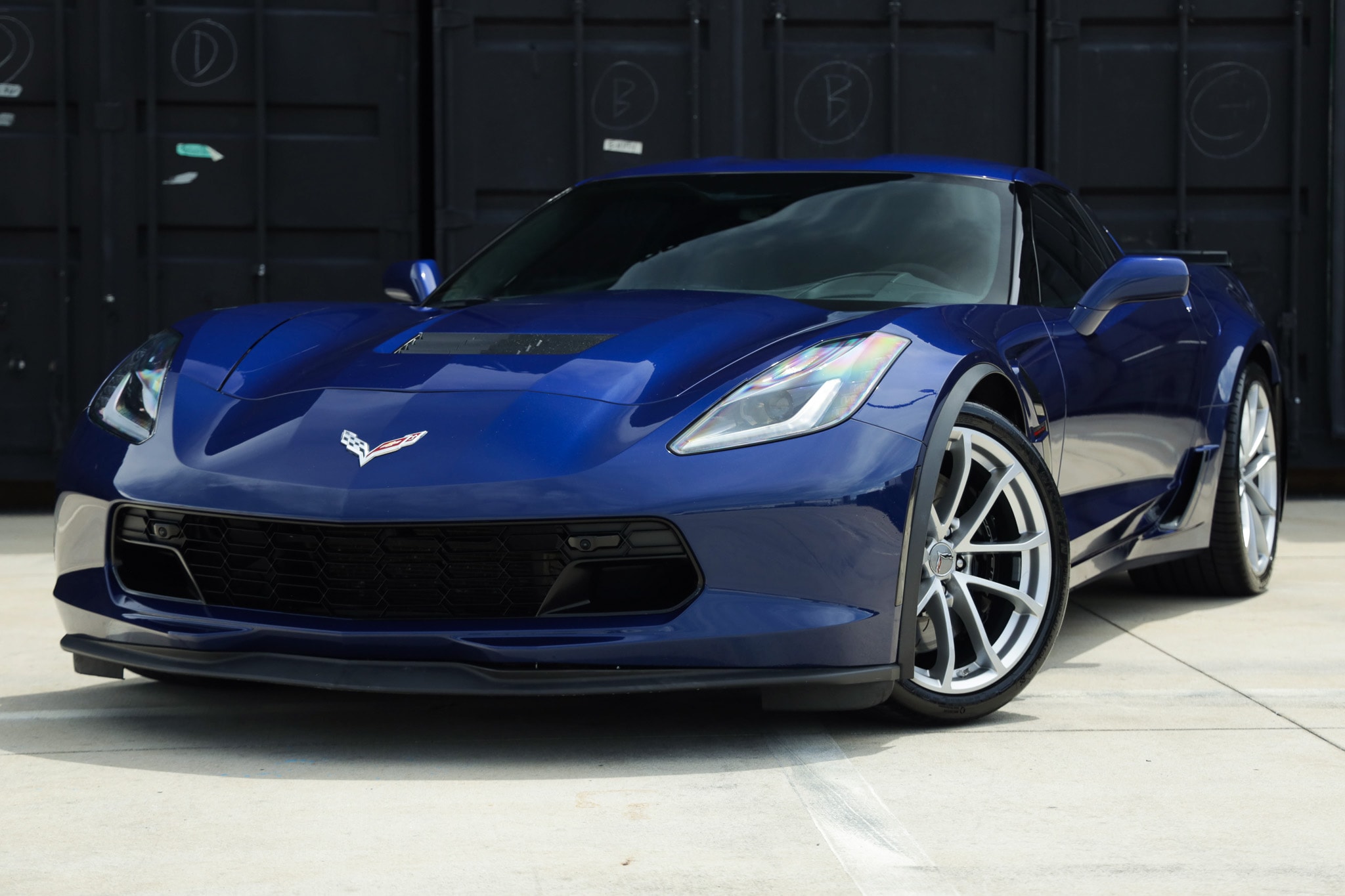 Blue 2018 Chevrolet Corvette Coupe Rear-Wheel Drive Automatic