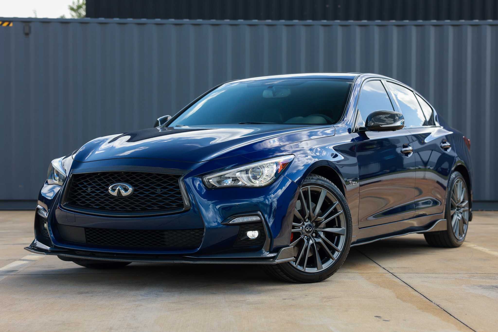 Blue 2019 INFINITI Q50 Red Sport 400 AWD Sedan All-Wheel Drive 7-Speed Automatic