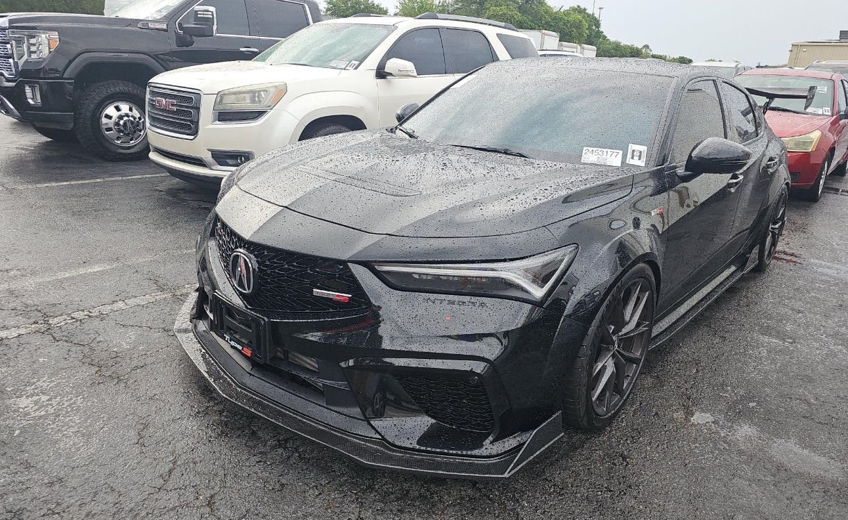 Black 2025 Acura Integra Sedan Front-Wheel Drive 6-Speed Manual