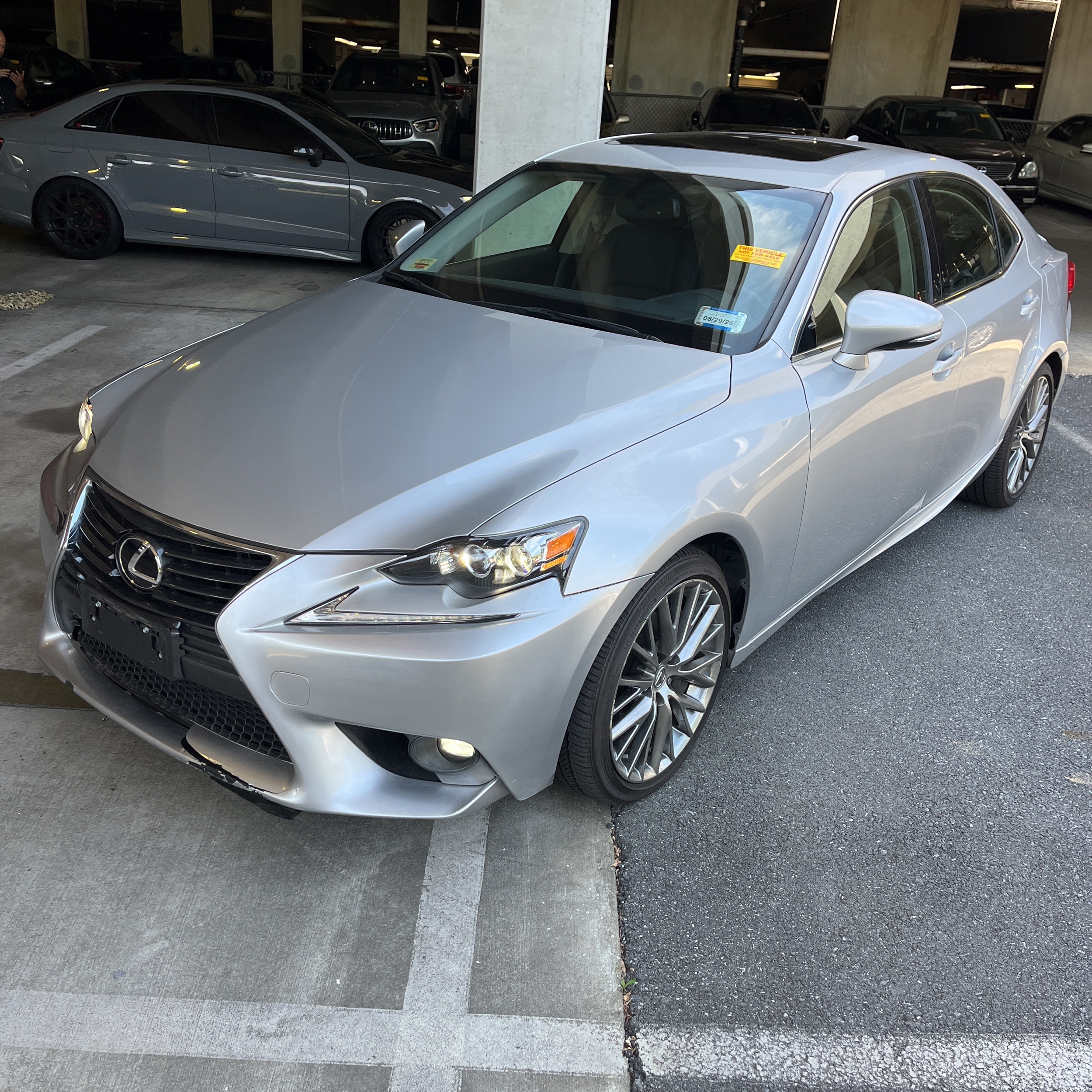 Silver 2016 Lexus IS Sedan All-Wheel Drive 6-Speed Automatic