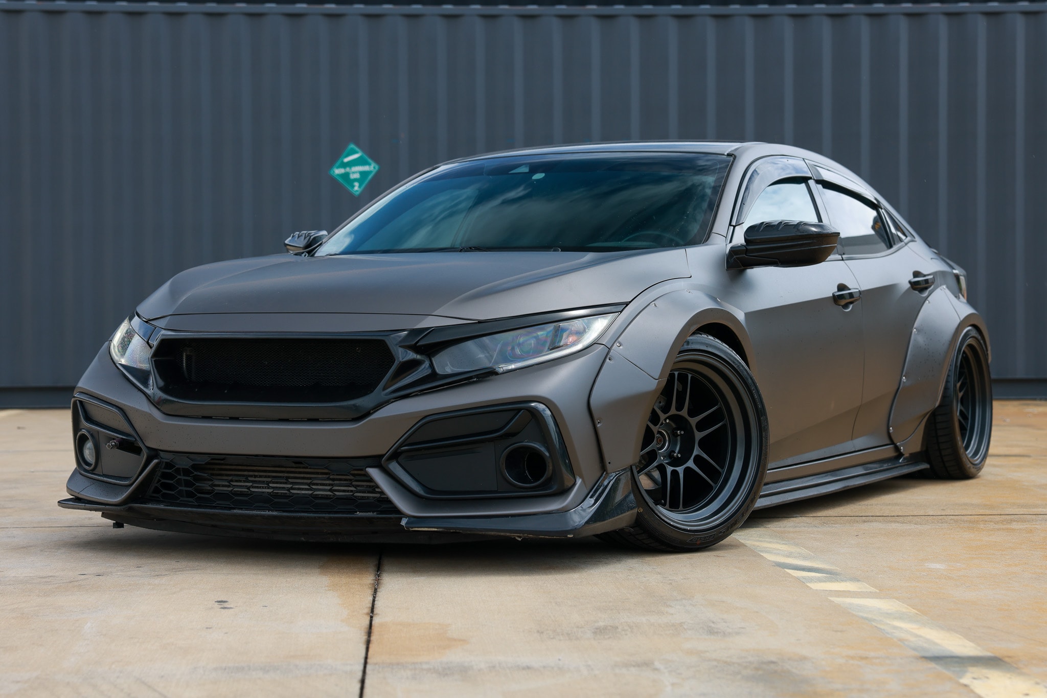 Gray 2019 Honda Civic Hatchback Sport FWD Hatchback Front-Wheel Drive 6-Speed Manual