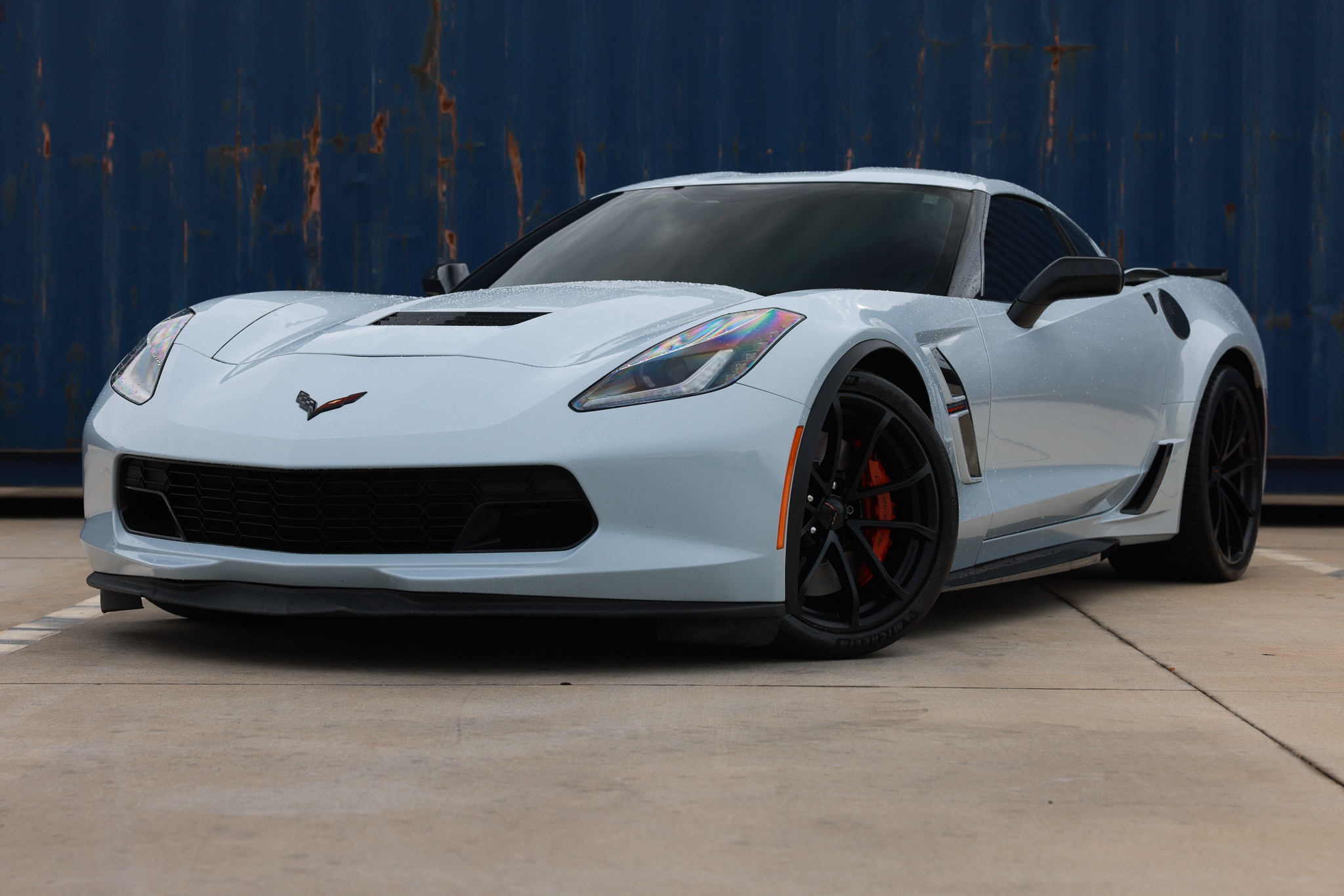 Gray 2019 Chevrolet Corvette Coupe Rear-Wheel Drive Automatic