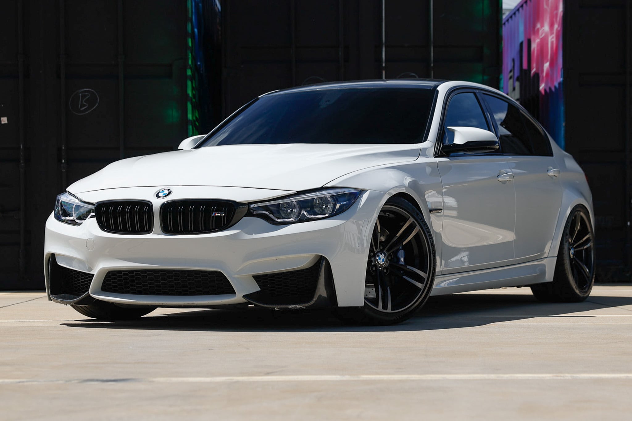White 2018 BMW M3 Sedan Rear-Wheel Drive 7-Speed Automatic
