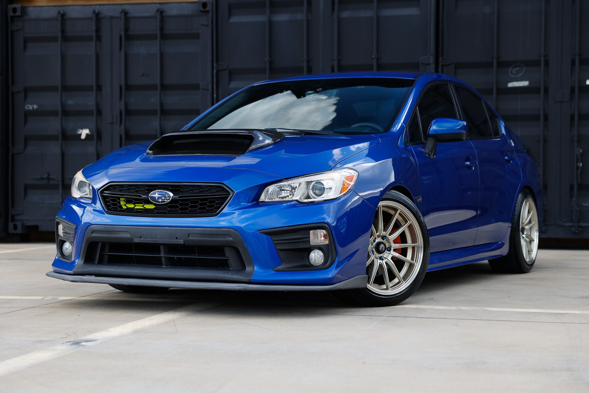 Blue 2018 Subaru WRX Sedan All-Wheel Drive 6-Speed Manual