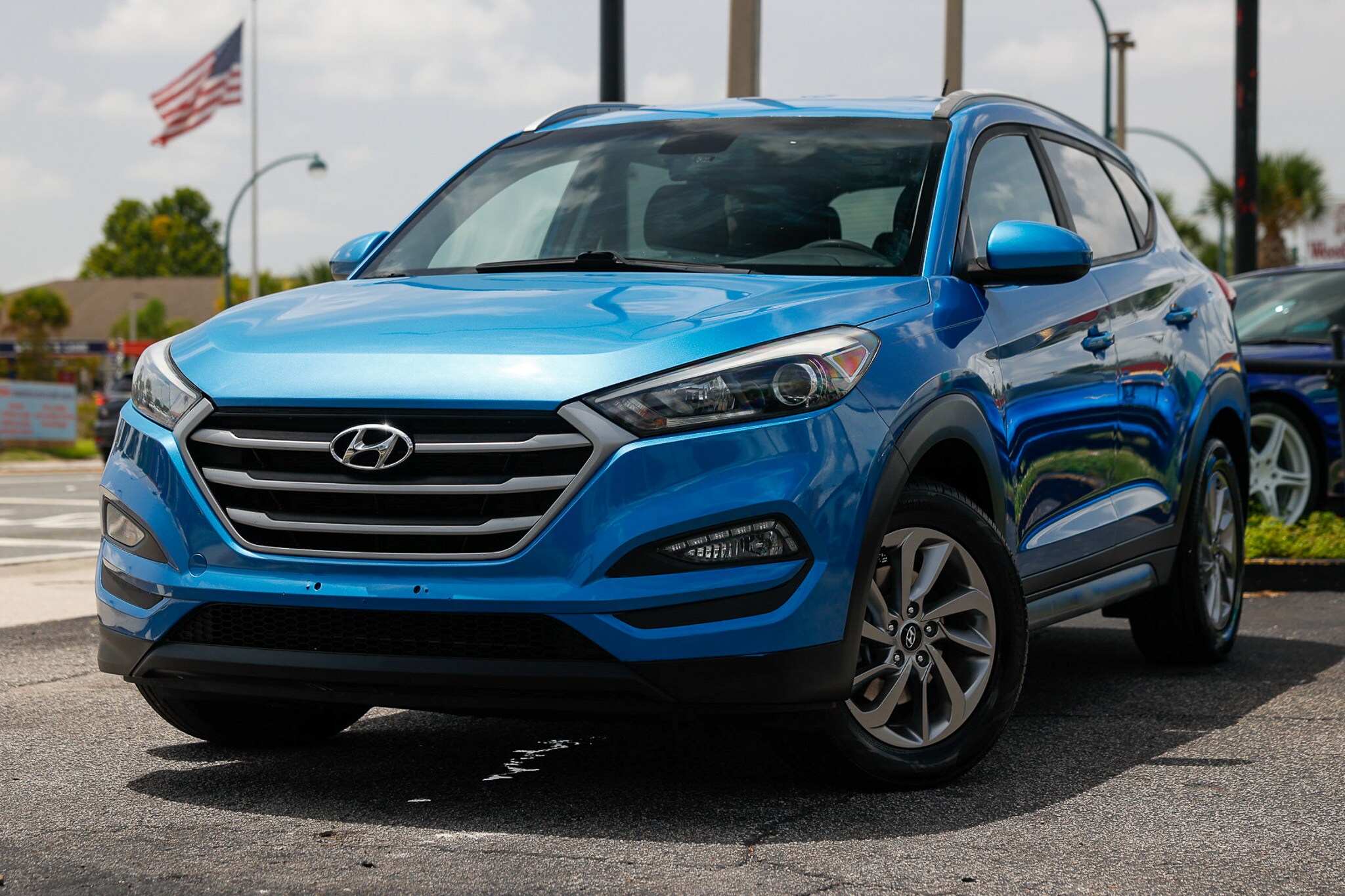 Blue 2017 Hyundai Tucson SUV / Crossover All-Wheel Drive 6-Speed Automatic