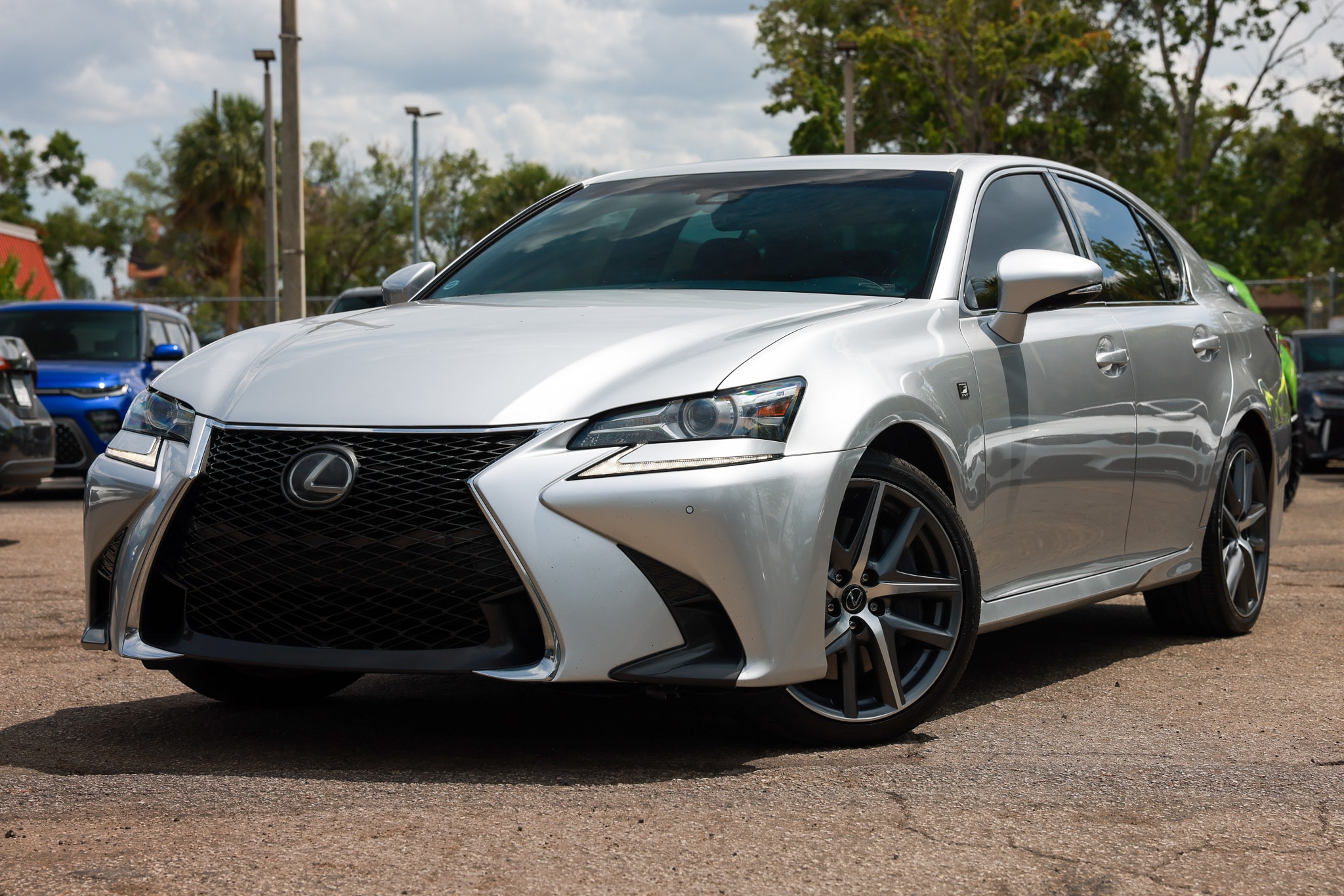 Silver 2018 Lexus GS 350 F Sport RWD Sedan Rear-Wheel Drive 8-Speed Automatic