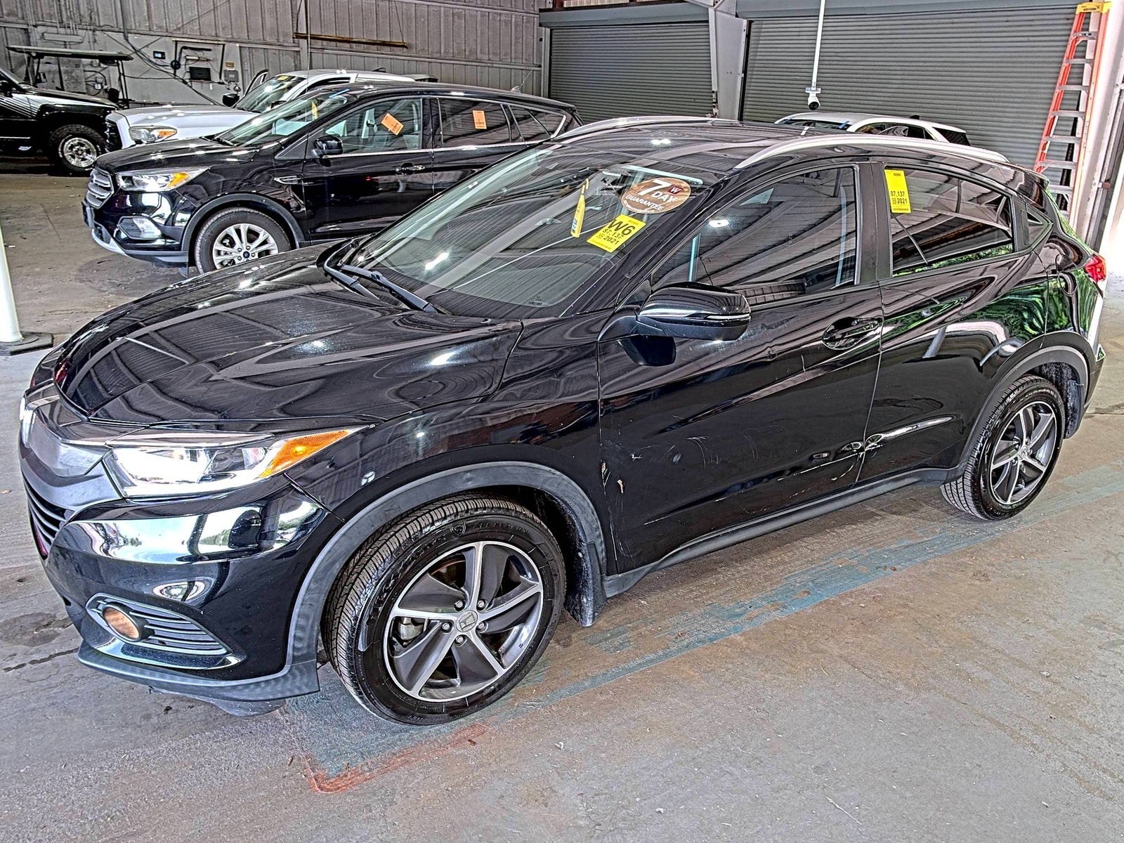 Black 2021 Honda HR-V SUV / Crossover Front-Wheel Drive Continuously Variable Transmission