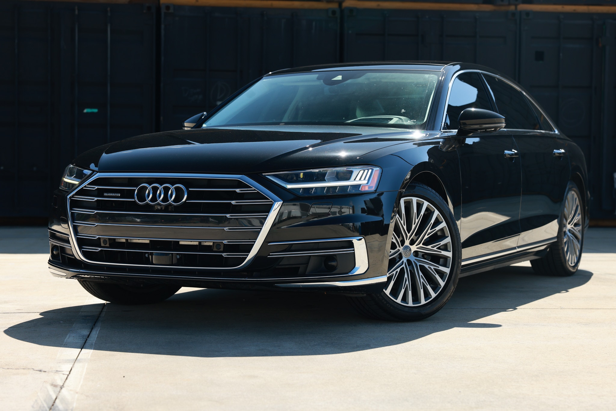 Black 2019 Audi A8 Sedan All-Wheel Drive Automatic