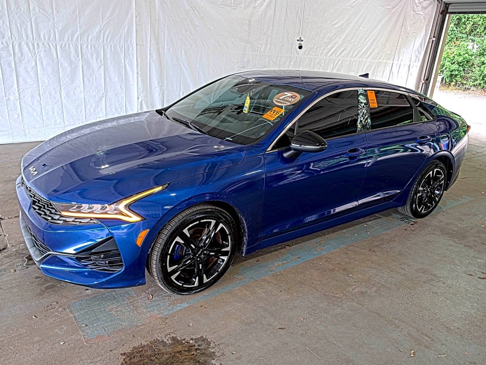 Blue 2022 Kia K5 Sedan Front-Wheel Drive 8-Speed Automatic