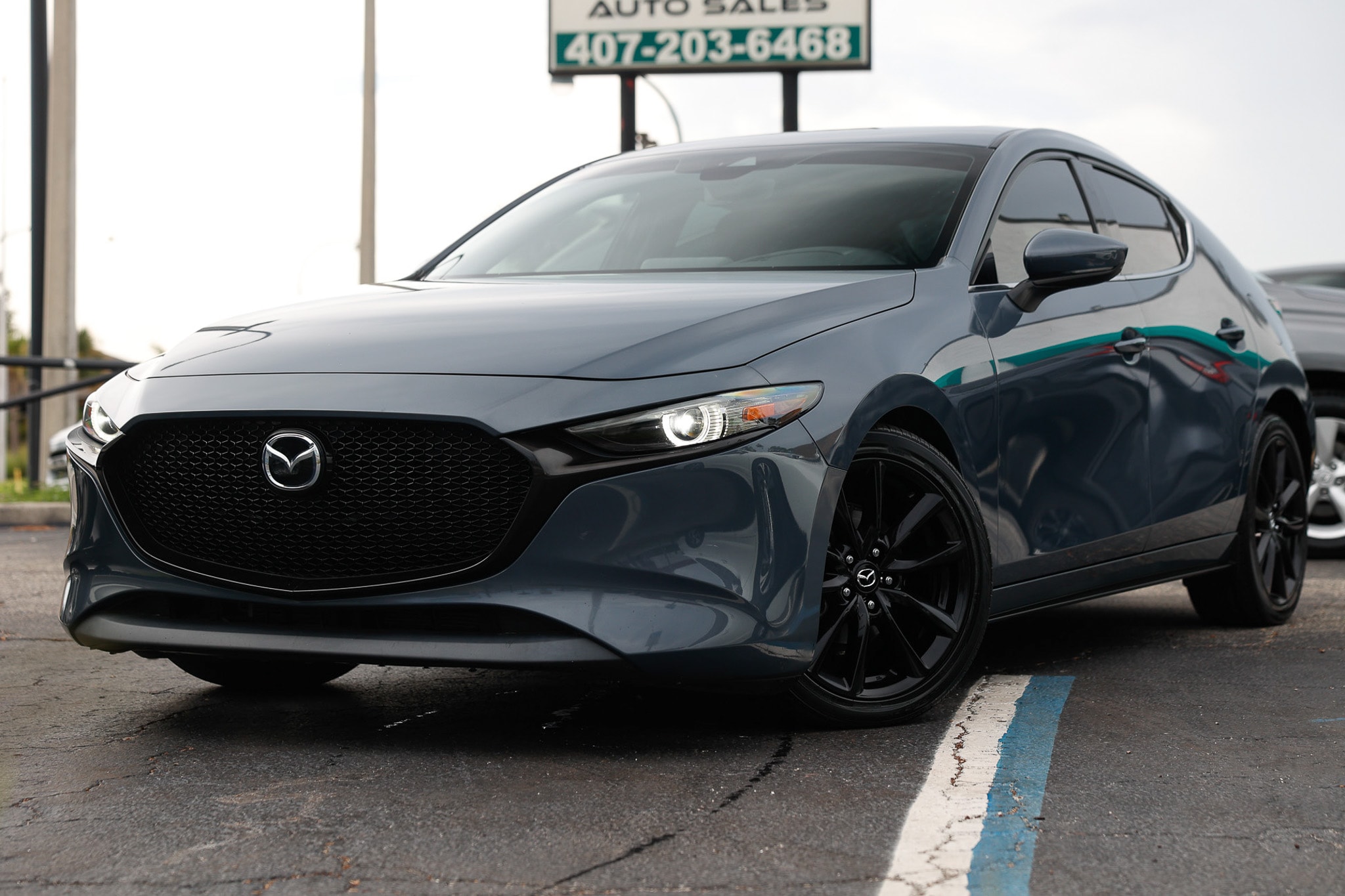 Gray 2019 Mazda MAZDA3 Hatchback Front-Wheel Drive 6-Speed Automatic