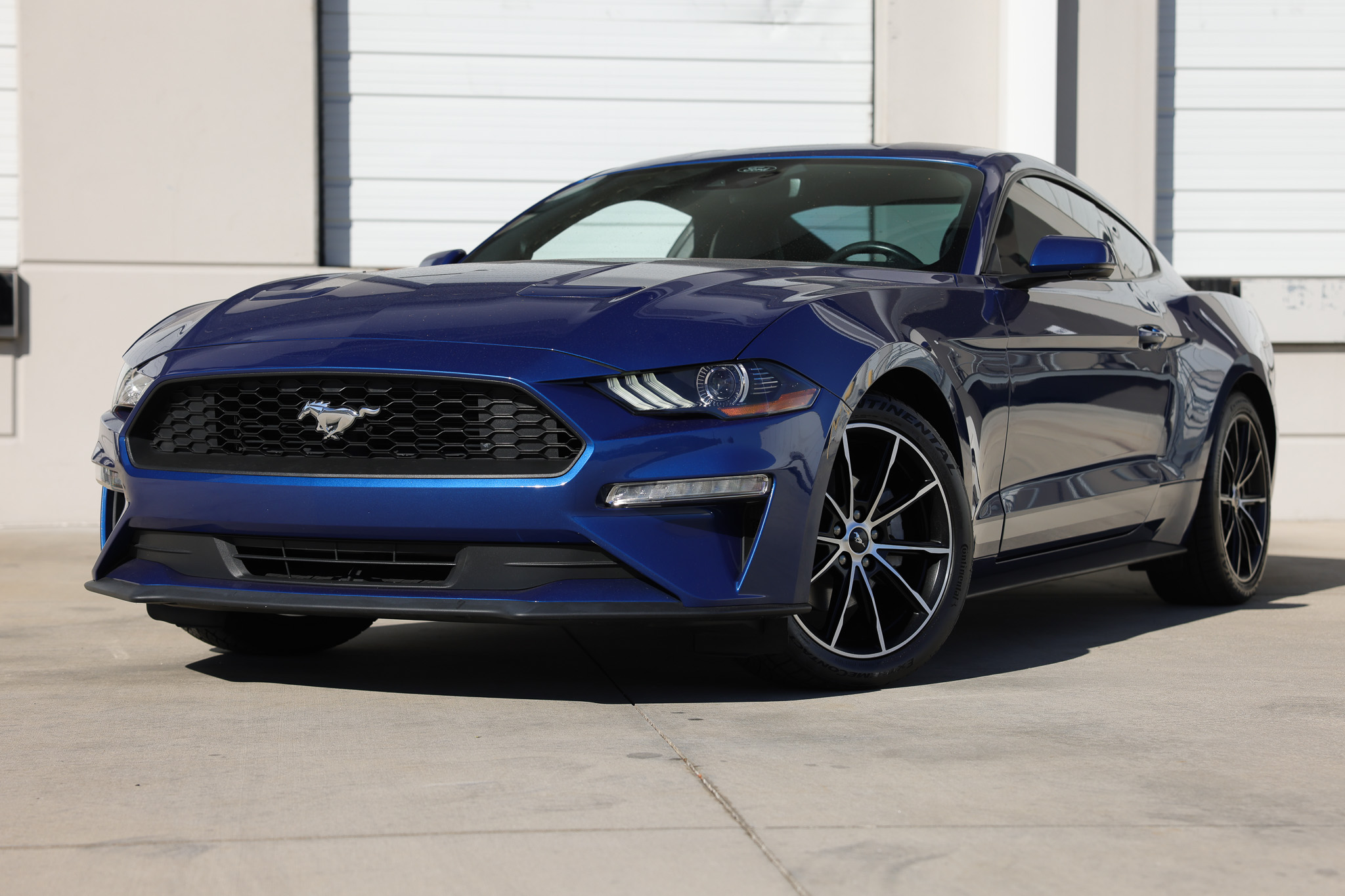 Blue 2023 Ford Mustang Coupe Rear-Wheel Drive 6-Speed Manual
