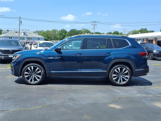 Certified 2022 Volkswagen Atlas SEL Premium R-Line with VIN 1V2FR2CA6NC520336 for sale in Bedford, MA