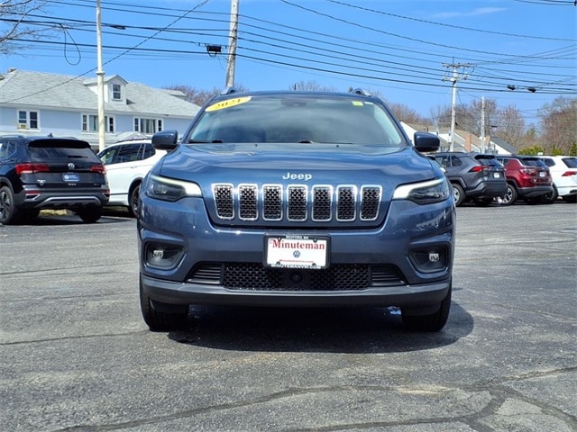 Used 2021 Jeep Cherokee Latitude Plus with VIN 1C4PJMLB3MD123631 for sale in Bedford, MA