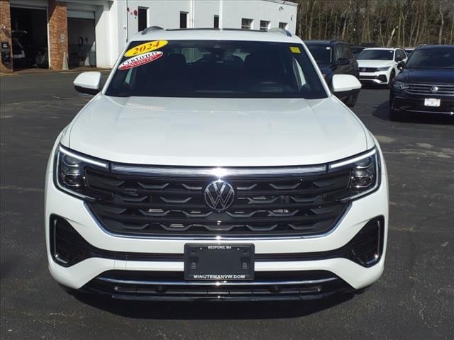 Certified 2024 Volkswagen Atlas Cross Sport SEL R-LINE with VIN 1V2AE2CA1RC211661 for sale in Bedford, MA