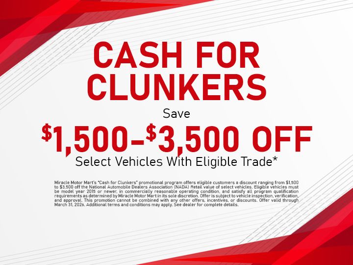  Miracle Motors Cash for Clunkers Event