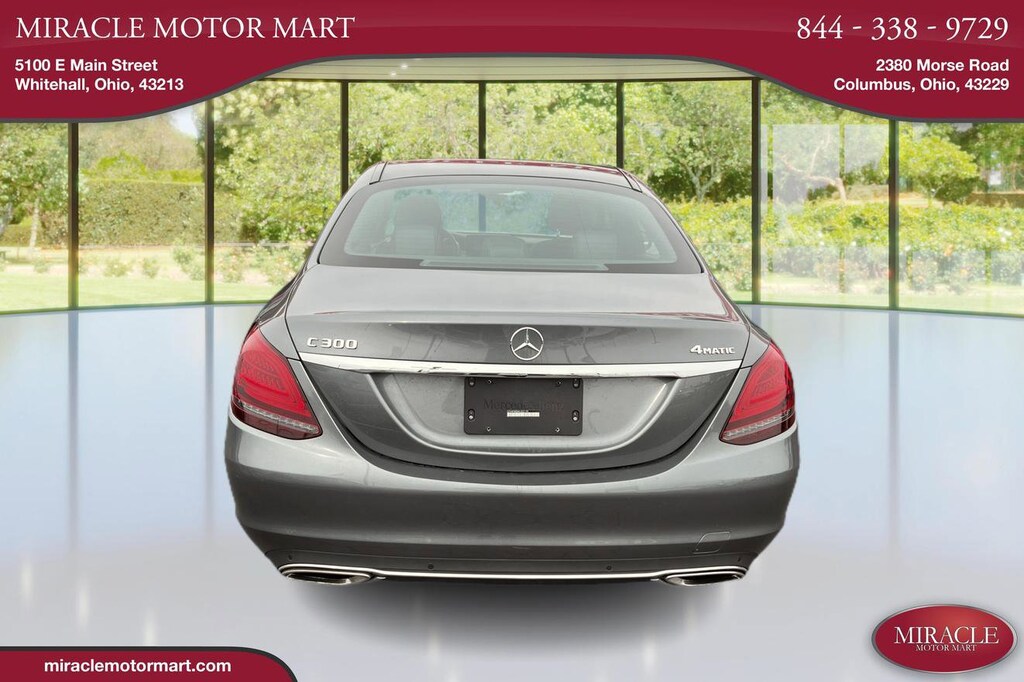 Used 2019 Mercedes-Benz C-Class C 300 - Pano Roof AWD Blindspot Monitor Bluetooth Sedan