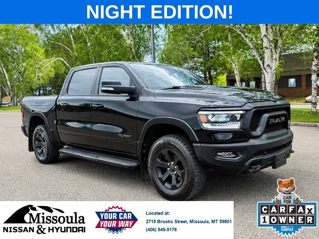 Used 2022 Ram 1500 Night Edition Rebel Crew Cab 4X4 Truck Crew Cab