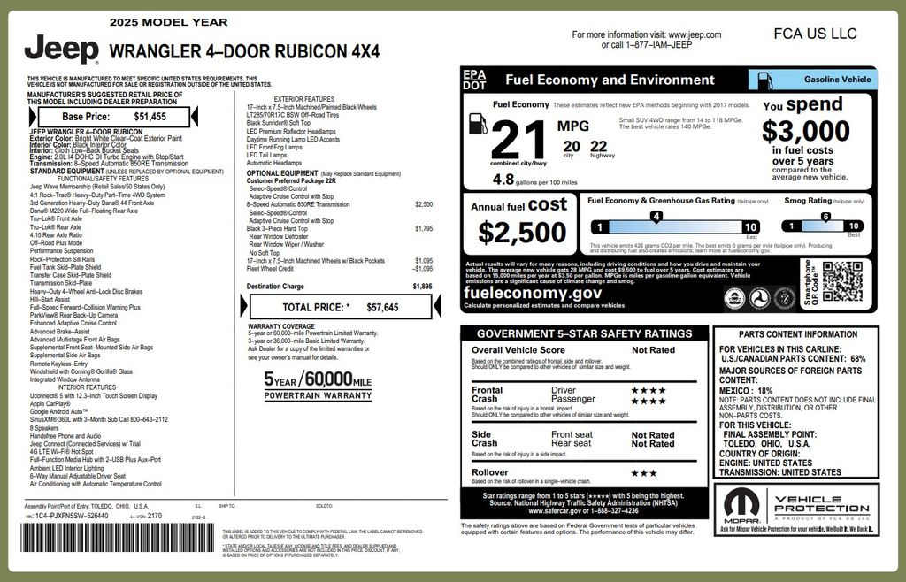 2025 Jeep Wrangler 4-Door Rubicon - Photo 40