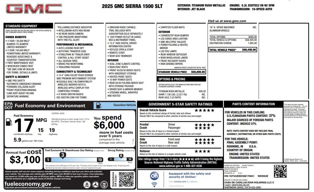 2025 GMC Sierra 1500 SLT - Photo 40
