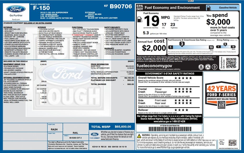 2019 Ford F-150 Platinum - Photo 27