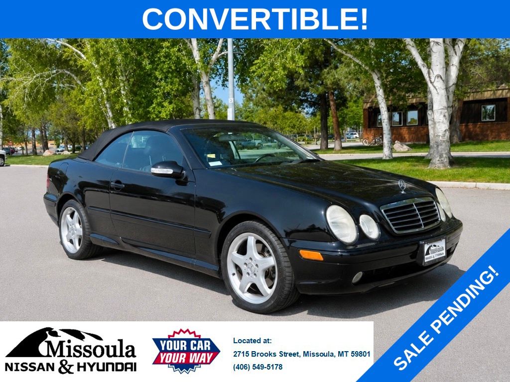 Used 2002 Mercedes-Benz CLK-Class CLK430 with VIN WDBLK70G32T127998 for sale in Missoula, MT