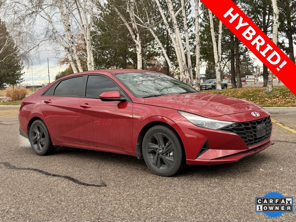 2023 Hyundai Elantra Hybrid Blue photo 2