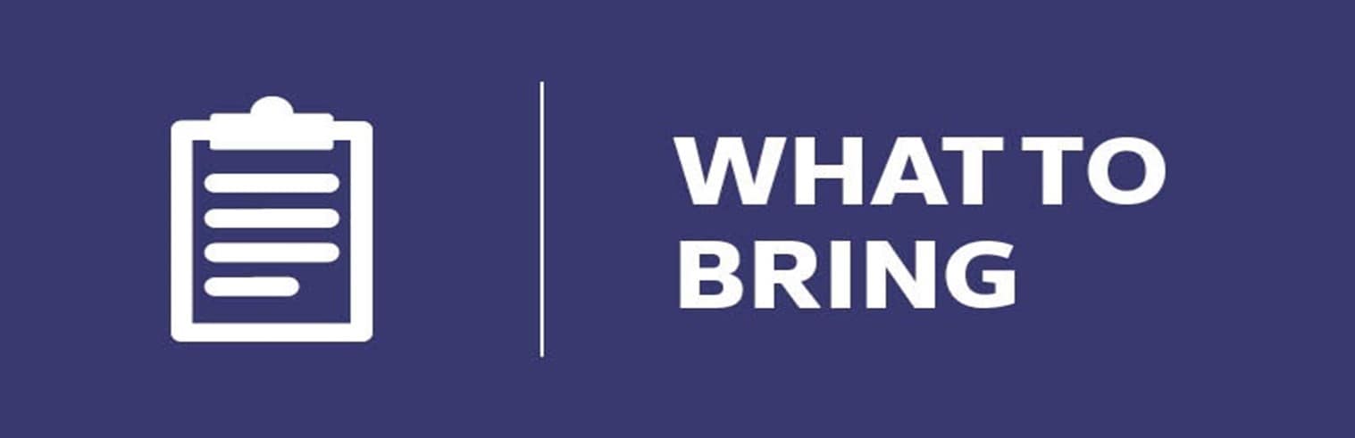 What to Bring