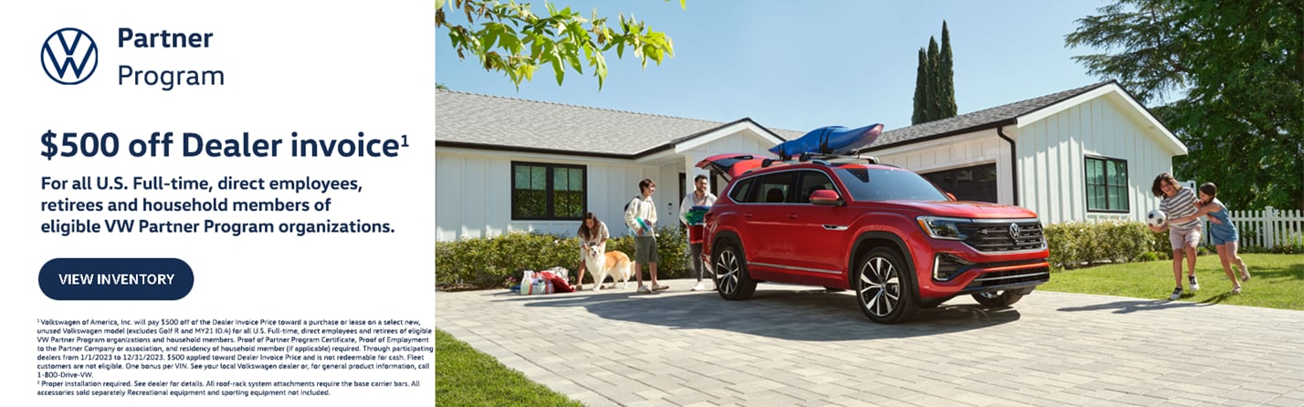 Partner Program 500 off Dealer invoice coupon