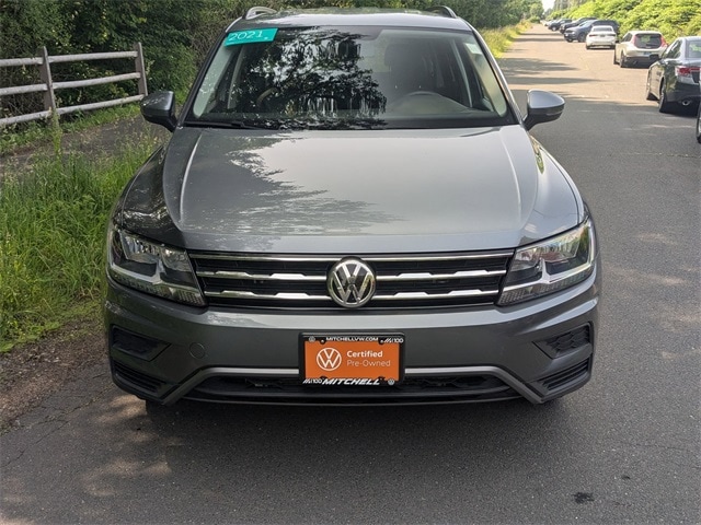 Certified 2021 Volkswagen Tiguan SE with VIN 3VV2B7AX4MM103210 for sale in Simsbury, CT
