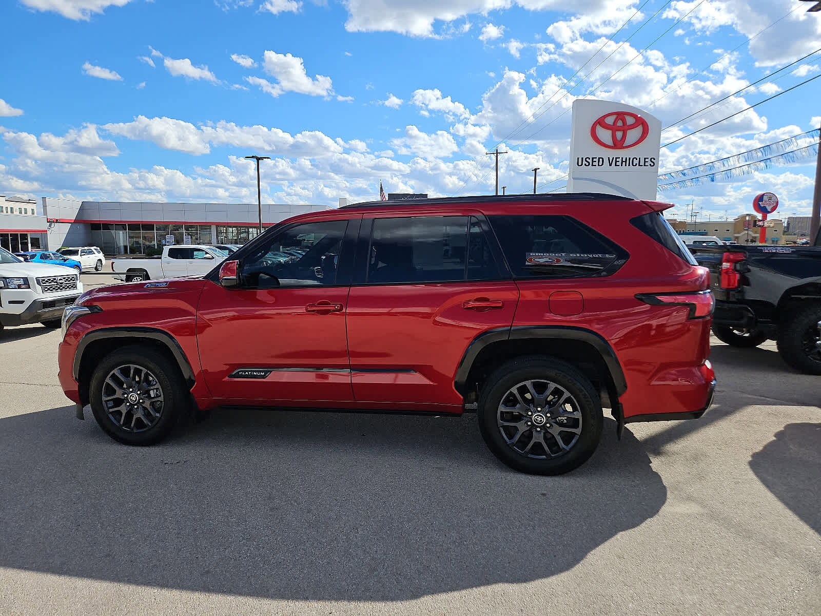 Certified 2023 Toyota Sequoia Platinum with VIN 7SVAAABA8PX002423 for sale in San Angelo, TX