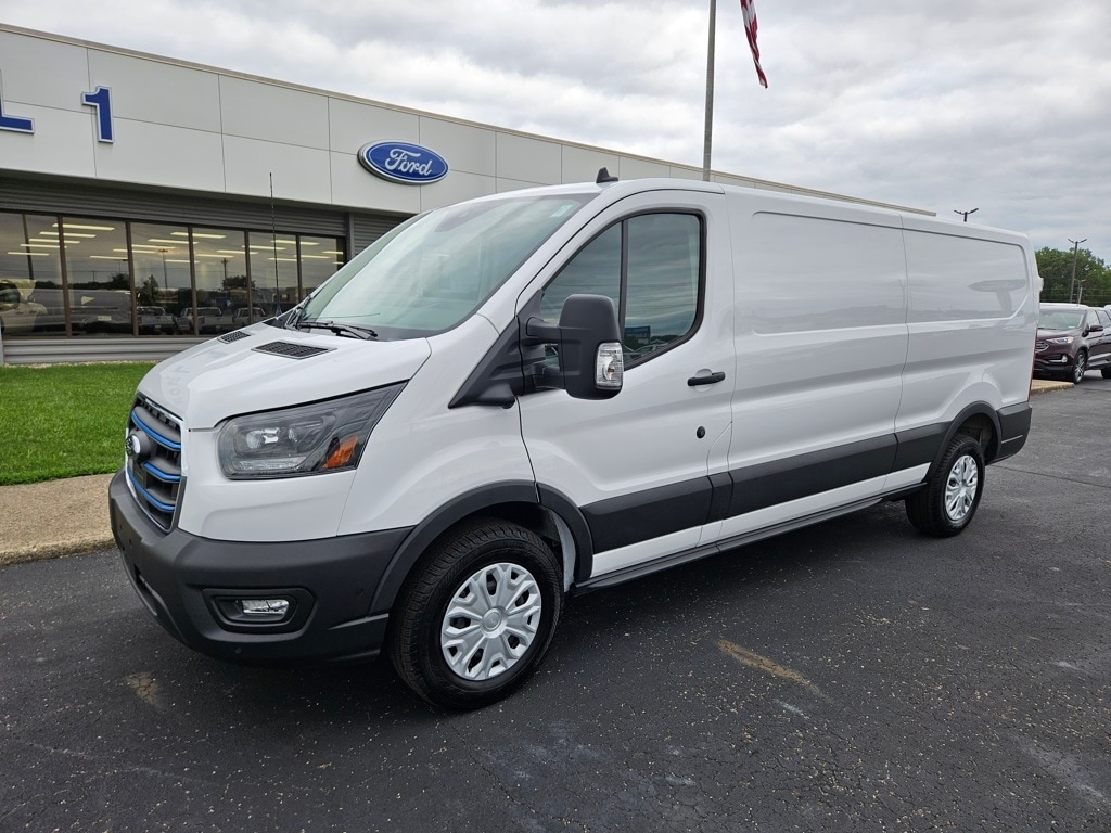 Used 2025 Ford E-Transit Cargo Van Base with VIN 1FTBW1YM9SKA12952 for sale in Warsaw, IN