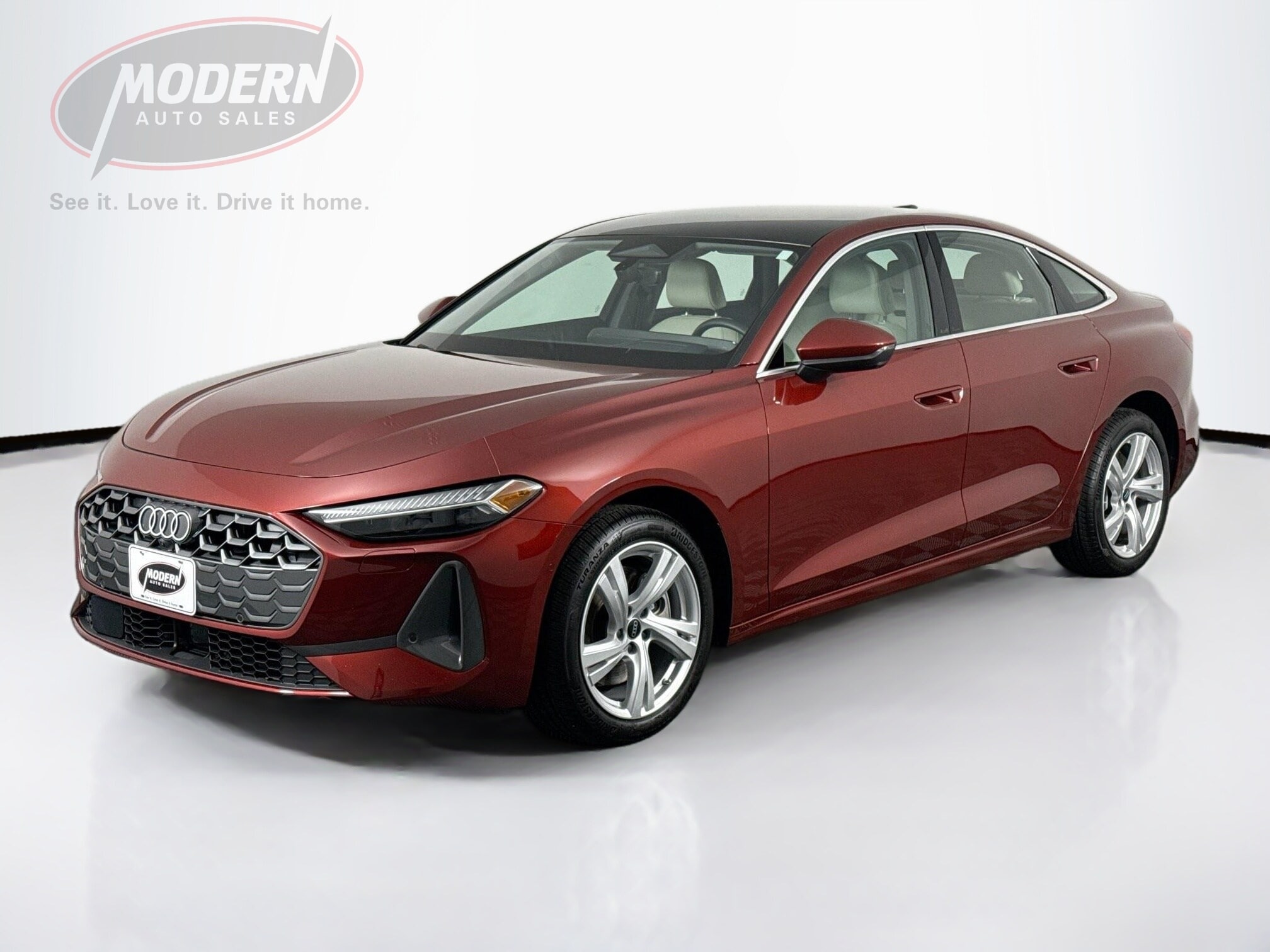 Red Metallic 2025 Audi A5 Sedan All-Wheel Drive Automatic