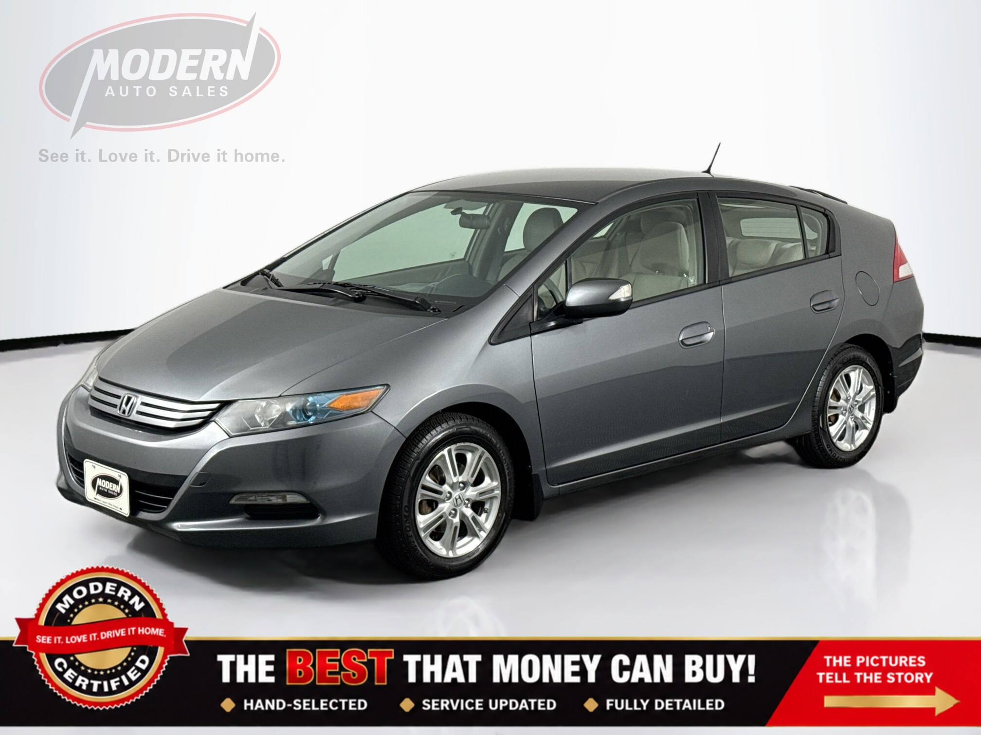 Gray 2010 Honda Insight Hatchback Front-Wheel Drive Automatic
