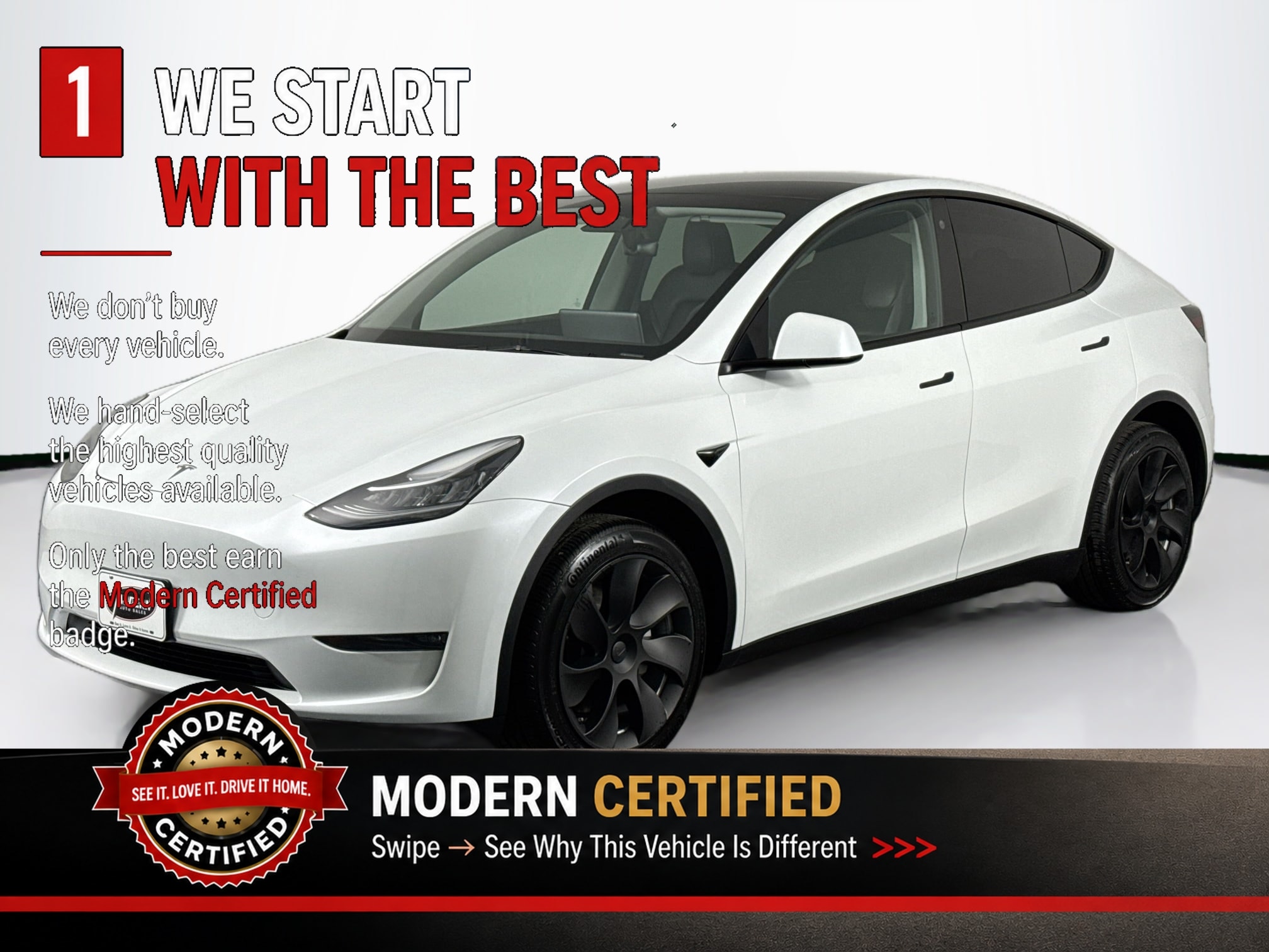 White 2023 Tesla Model Y SUV / Crossover All-Wheel Drive Automatic