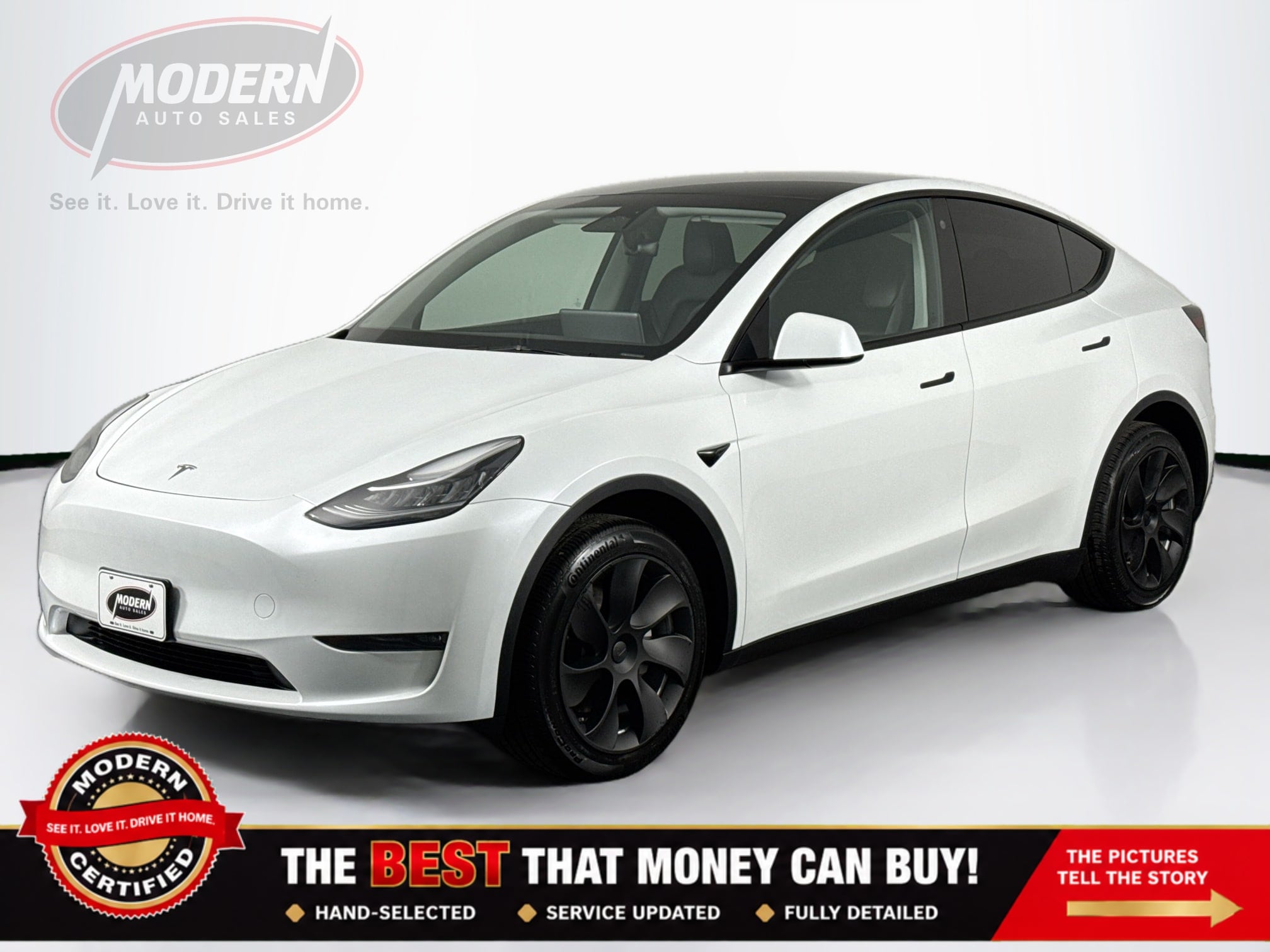 White 2023 Tesla Model Y SUV / Crossover All-Wheel Drive Automatic