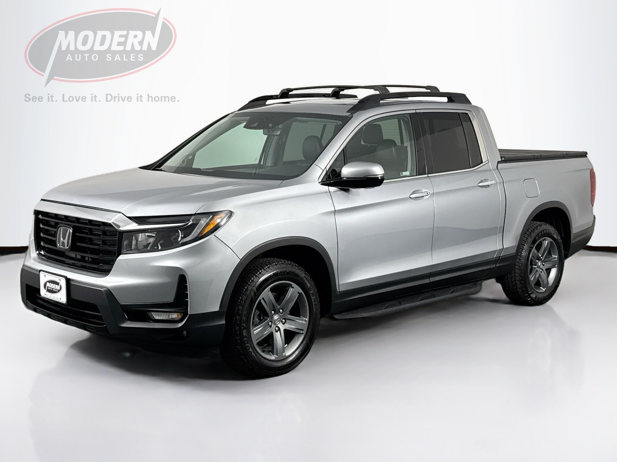 Silver 2023 Honda Ridgeline Pickup Truck All-Wheel Drive Automatic