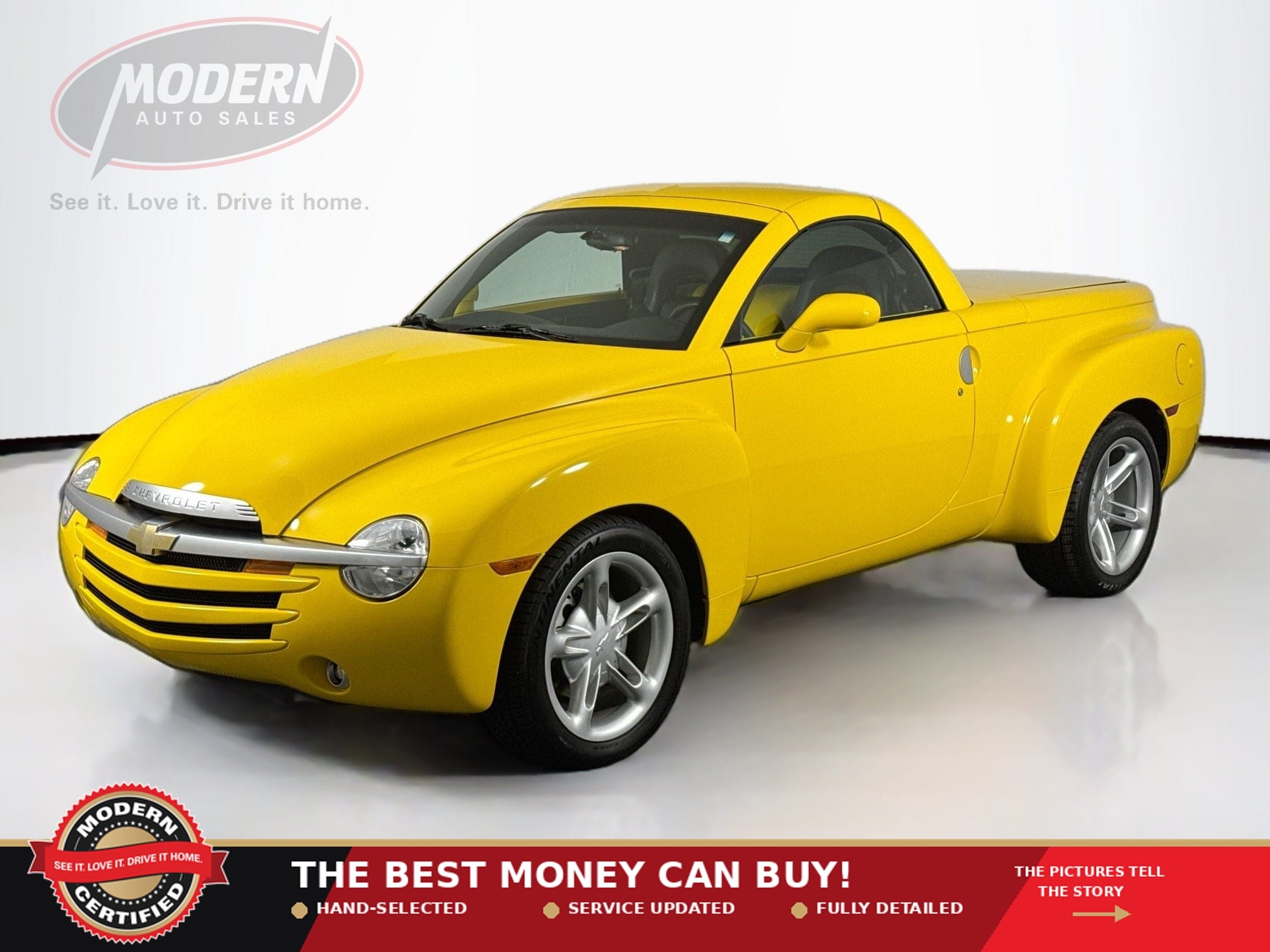 Millennium Yellow 2004 Chevrolet SSR Convertible Rear-Wheel Drive Automatic