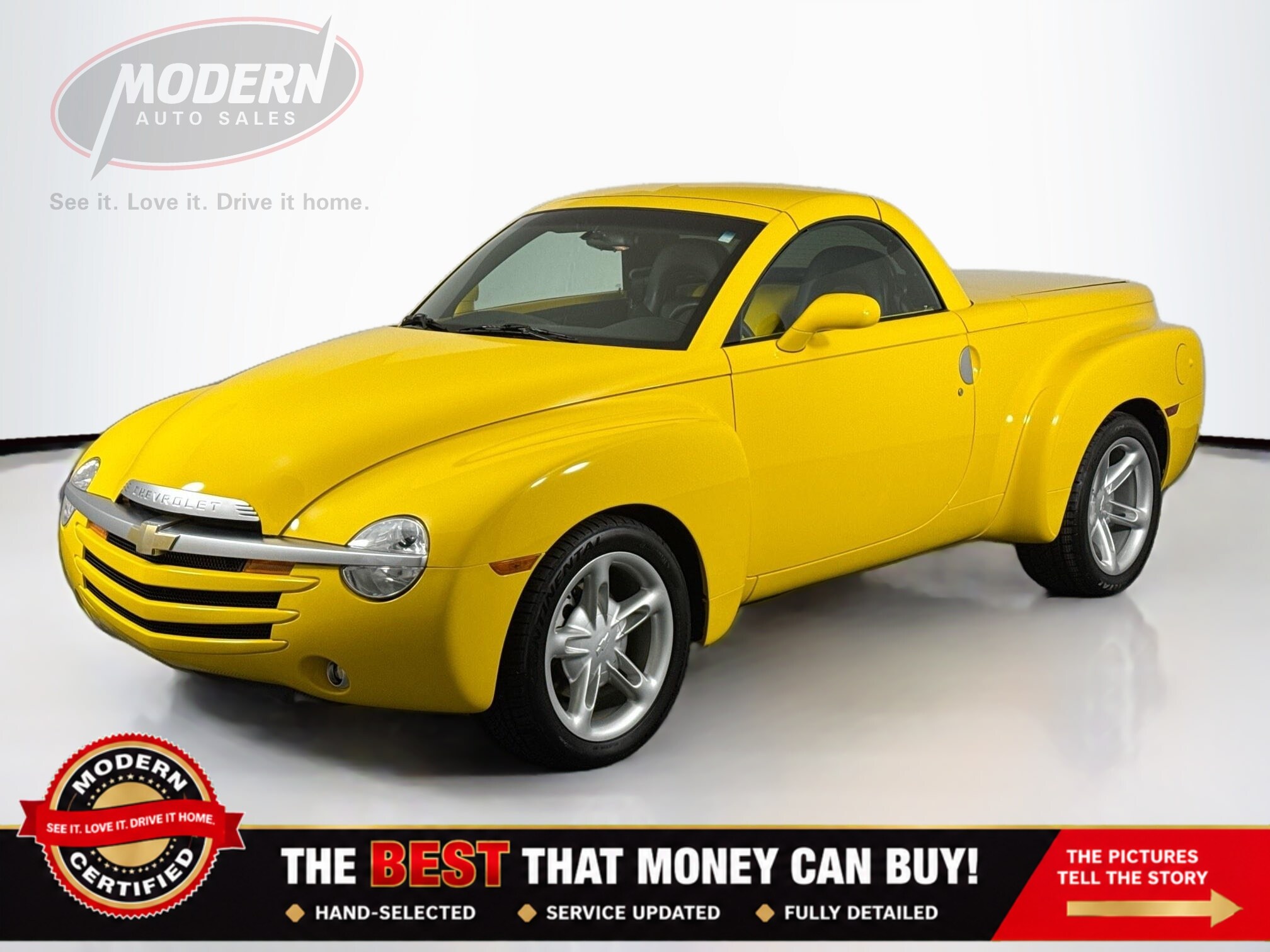 Millennium Yellow 2004 Chevrolet SSR Convertible Rear-Wheel Drive Automatic
