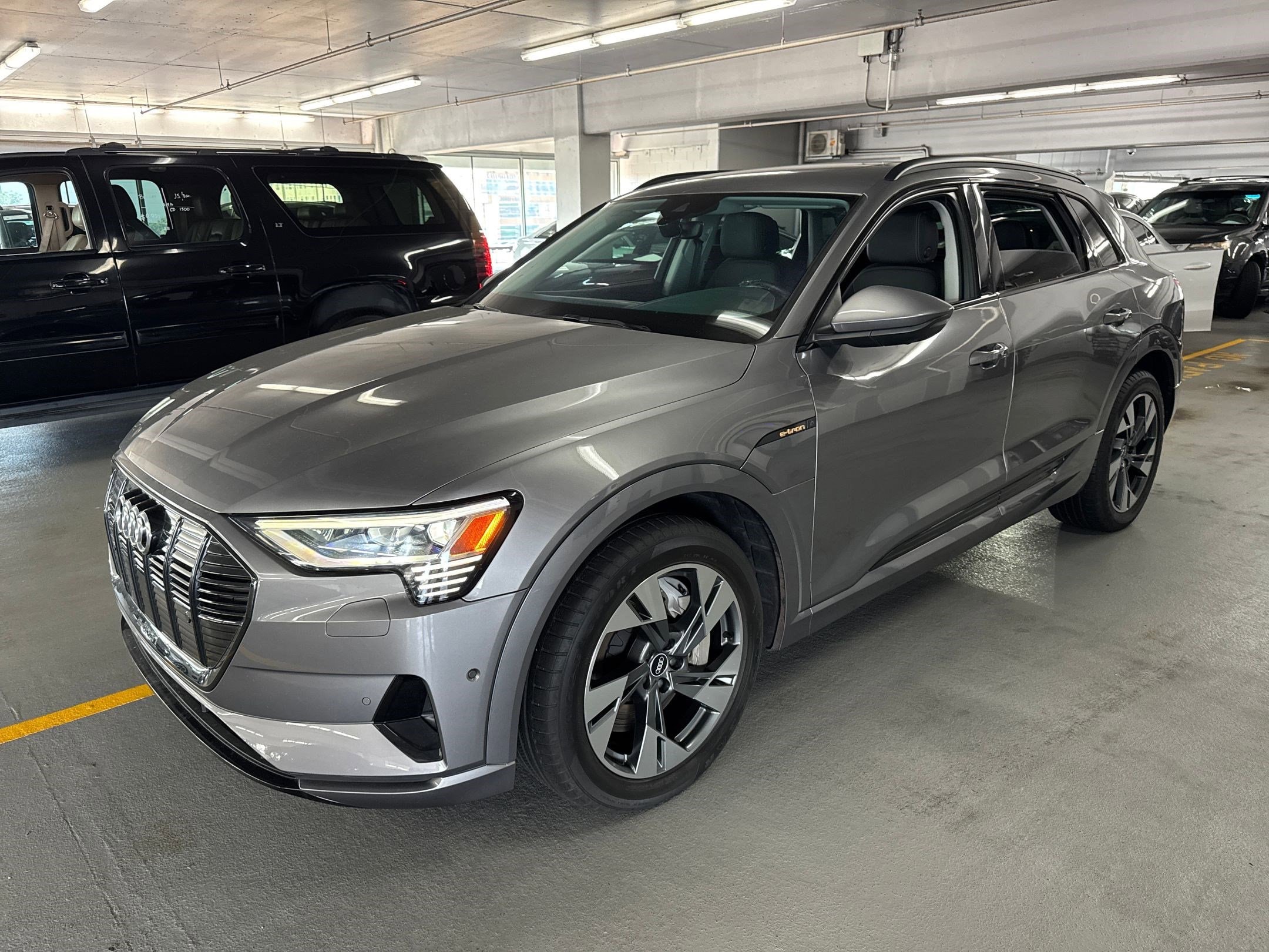 Used 2021 Audi e-tron Premium with VIN WA1AAAGE3MB027125 for sale in Baytown, TX