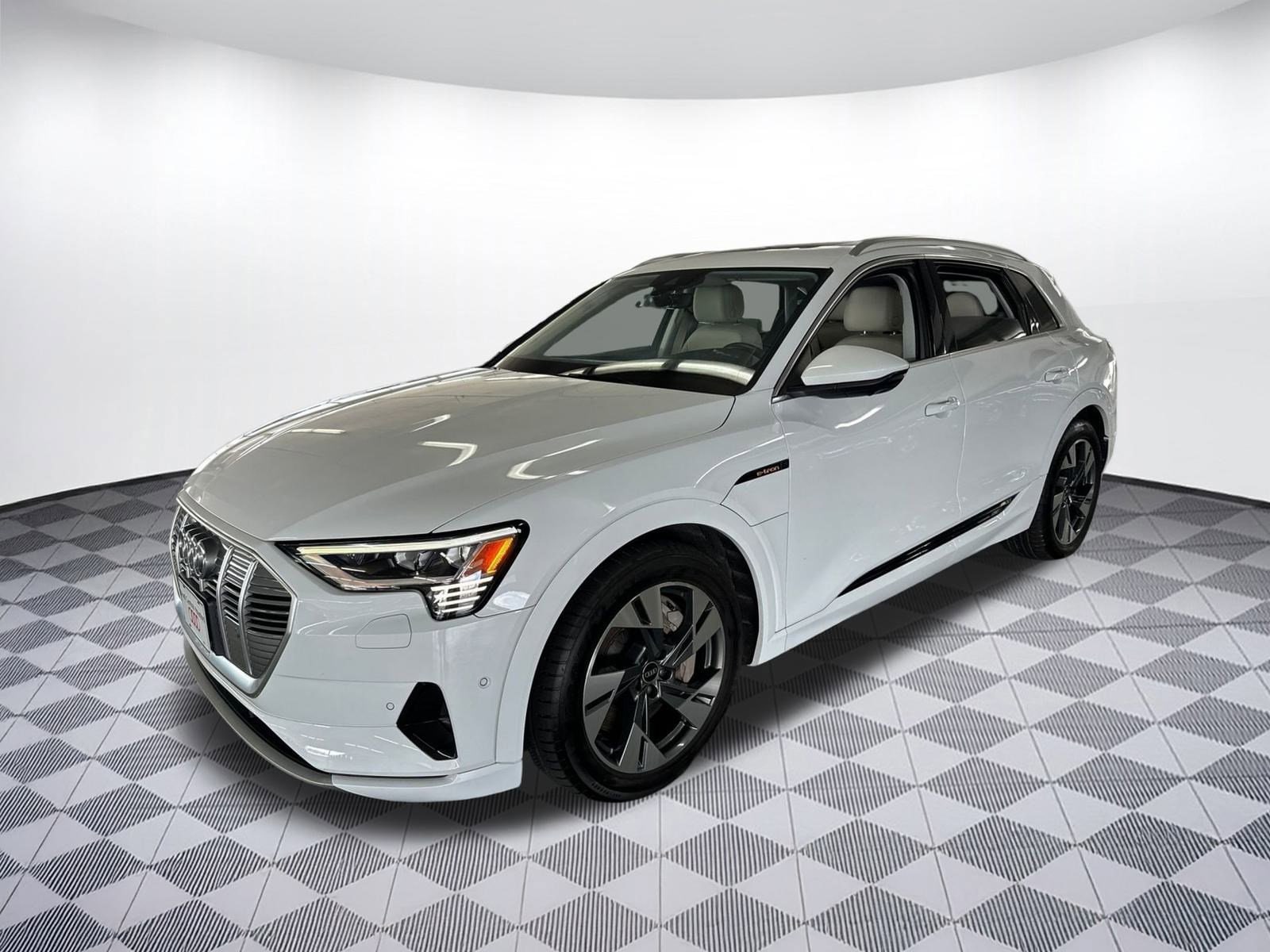 Certified 2021 Audi e-tron Premium Plus with VIN WA1LAAGE1MB023180 for sale in Houston, TX
