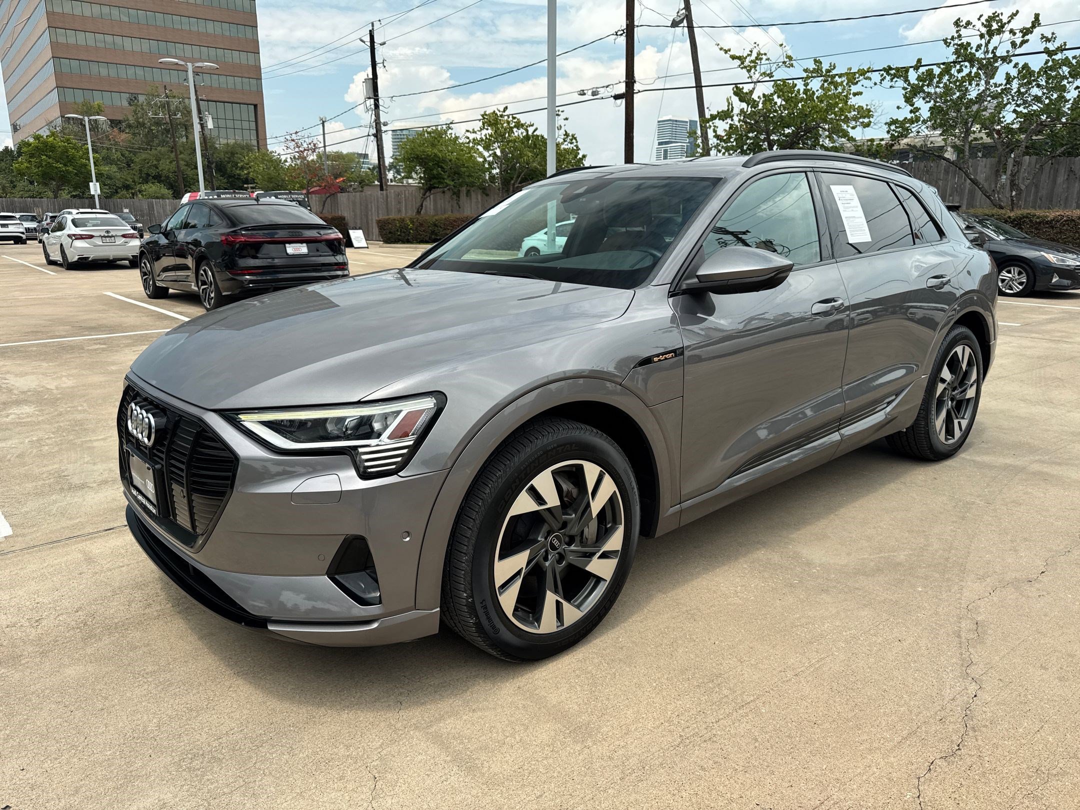 Used 2021 Audi e-tron Premium with VIN WA1AAAGE4MB011242 for sale in Houston, TX