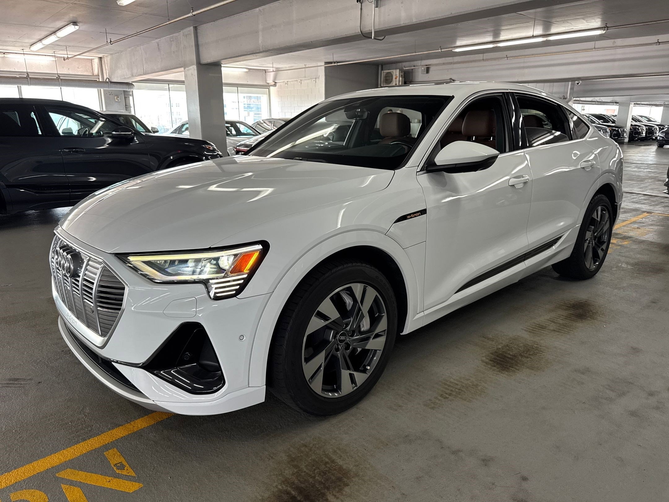 Used 2021 Audi e-tron Sportback Premium Plus with VIN WA12AAGE0MB023375 for sale in Houston, TX