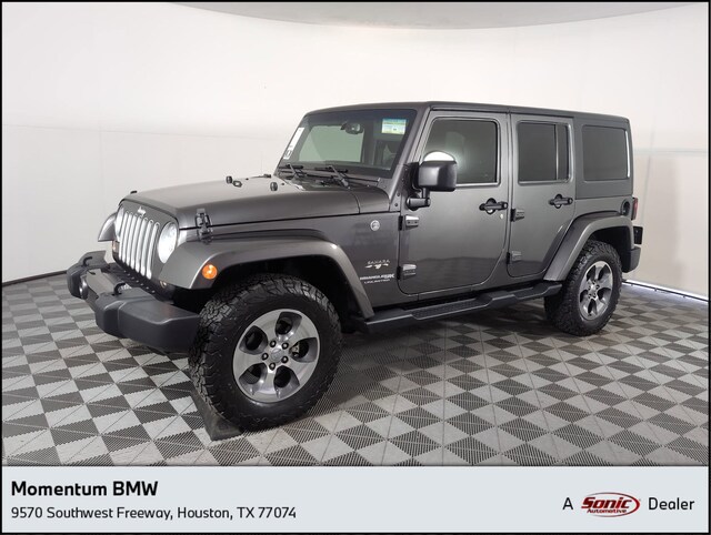 Used 2018 Jeep Wrangler JK Unlimited Sahara 4x4 SUV for sale in Houston