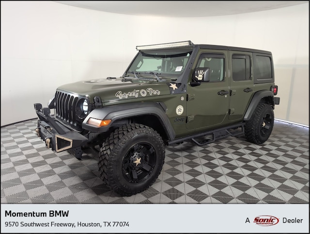 Used 2021 Jeep Wrangler Unlimited Sport SUV for sale in Houston